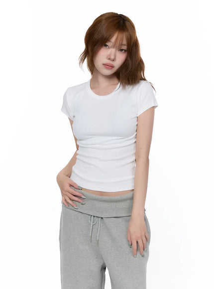 ribbed-essential-tee-ca520 / White