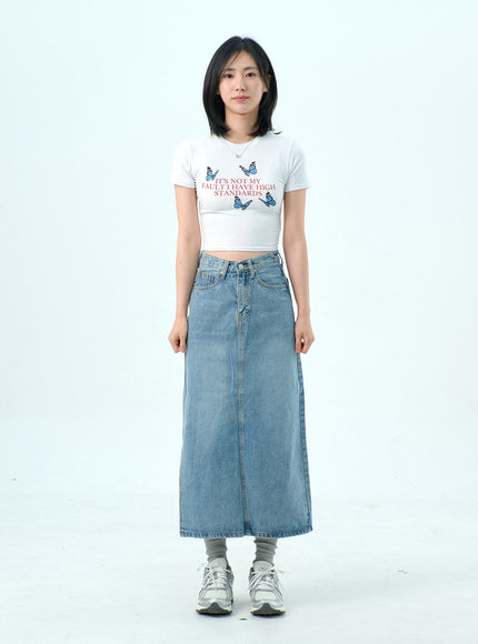 Butterfly Cropped Tee OY318