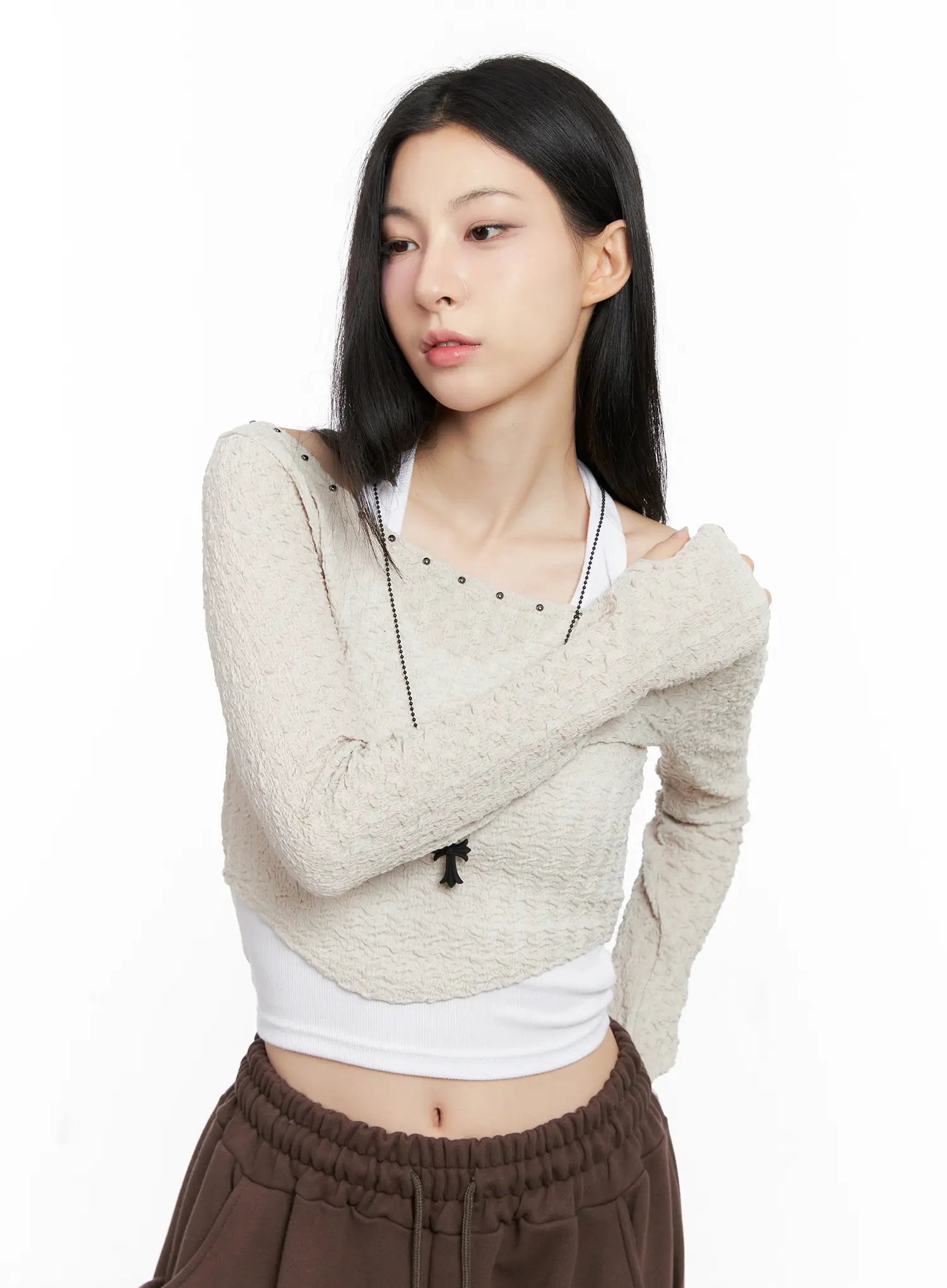 cropped-eyelet-long-sleeve-top-cg525