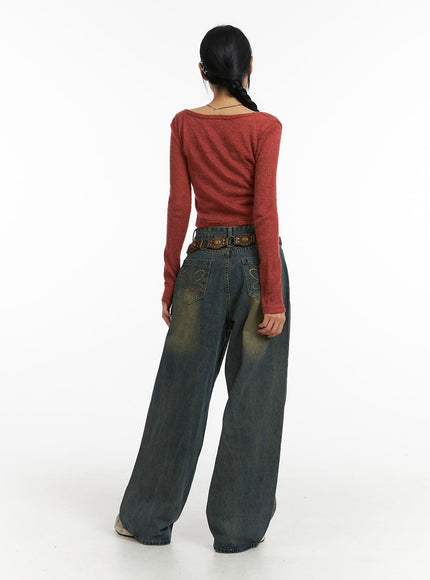 wool-blend-round-neck-unbalanced-button-cardigan-cj411