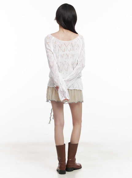 polka-dot-shirred-mini-skirt-cy521