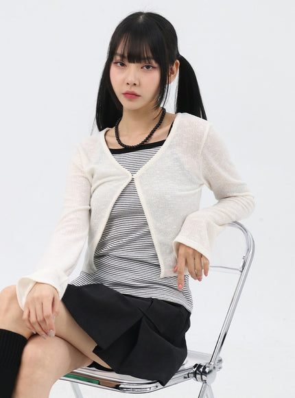 mesh-long-sleeve-crop-cardigan-in310