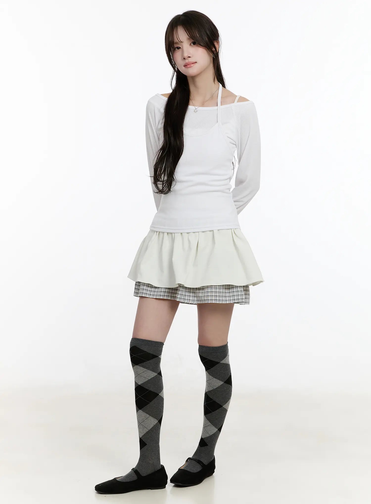 layered-off-shoulder-long-sleeve-top-cm510