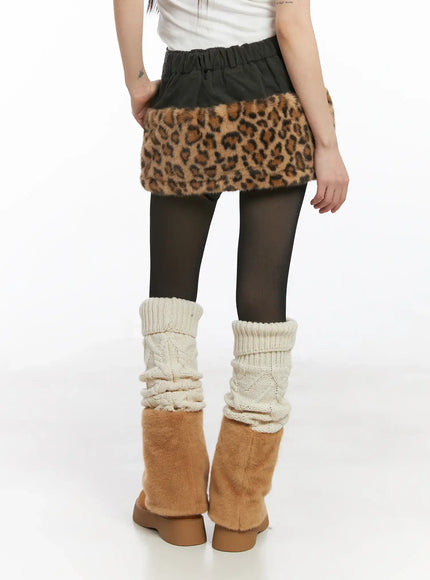 leopard-fur-miniskirt-cj501