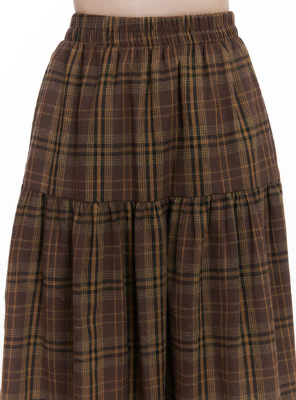 plaid-frill-maxi-skirt-cj506