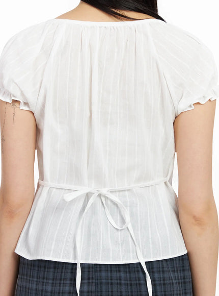 scoop-neck-button-placket-blouse-ia523