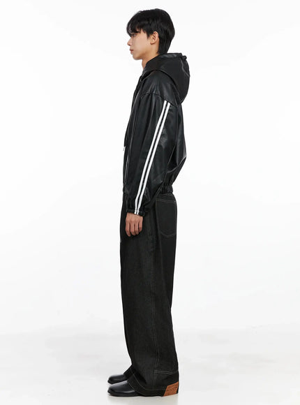 mens-faux-leather-track-hooded-jacket-io517