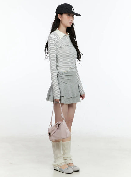 double-layer-ruffle-mini-skirt-cn517