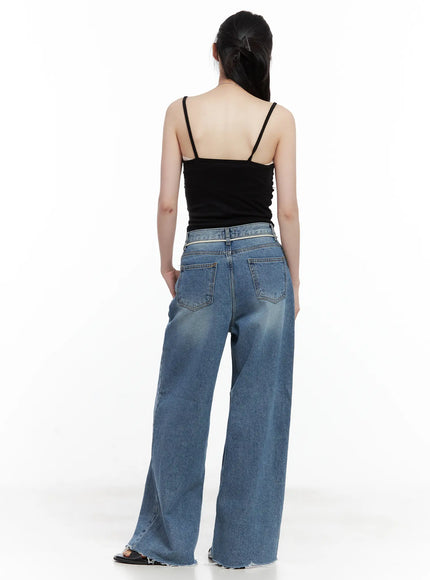 chaeyoung-drawstring-washed-wide-leg-jeans-cu530