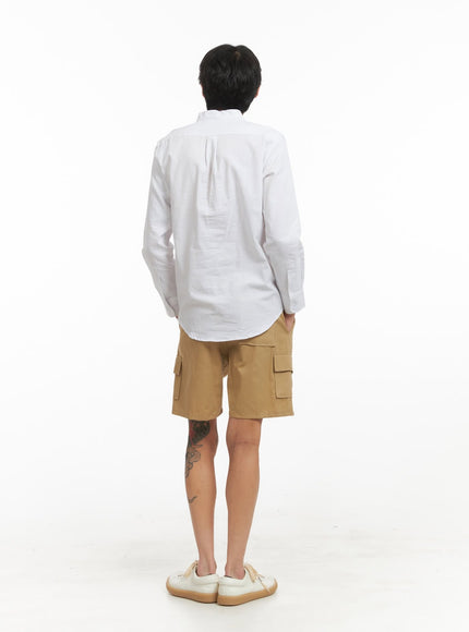 mens-cargo-pocket-shorts-beige-iy424