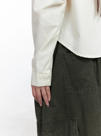 button-up-long-sleeve-crop-top-co520