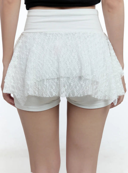 lace-ruffled-mini-skort-cu527
