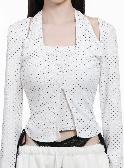 polka-dot-layered-halter-top-iy511