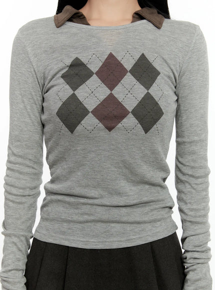 argyle-pattern-long-sleeve-tee-cn505