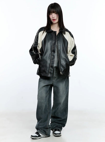 two-tone-faux-leather-jacket-cg511