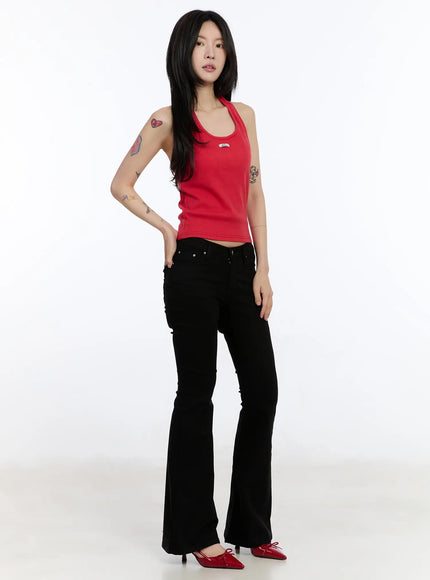 studded-pocket-hip-pad-bootcut-pants-ca507