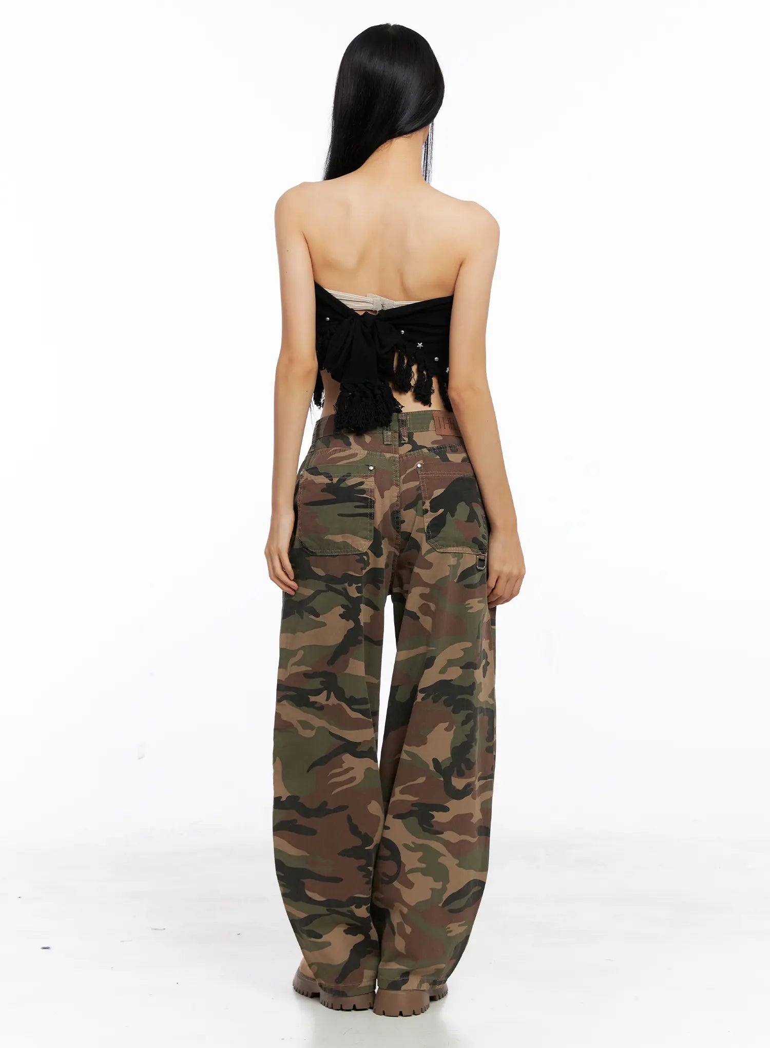 western-fringe-scarf-strapless-top-cs511