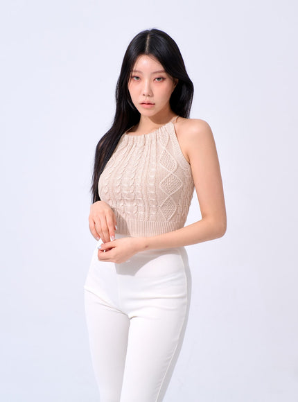 Sleeveless Knit Top IA327