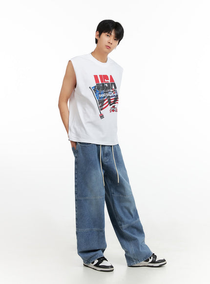 mens-drawstring-wide-fit-jeans-ig402