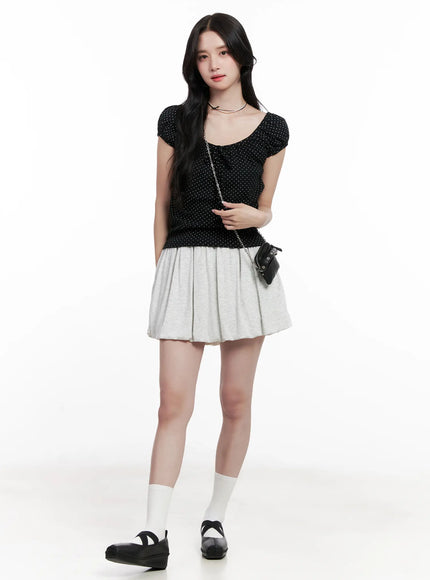 comfy-gray-pleated-skirt-cl516