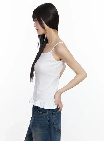 frill-hem-cami-top-f517