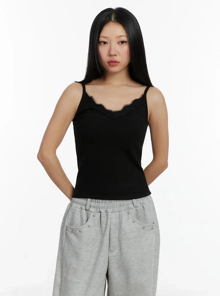 lace-v-neck-sleeveless-top-id525