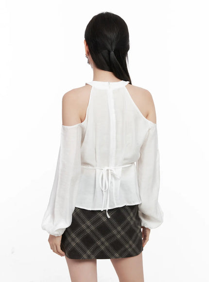 shirred-halter-neck-blouse-cn504