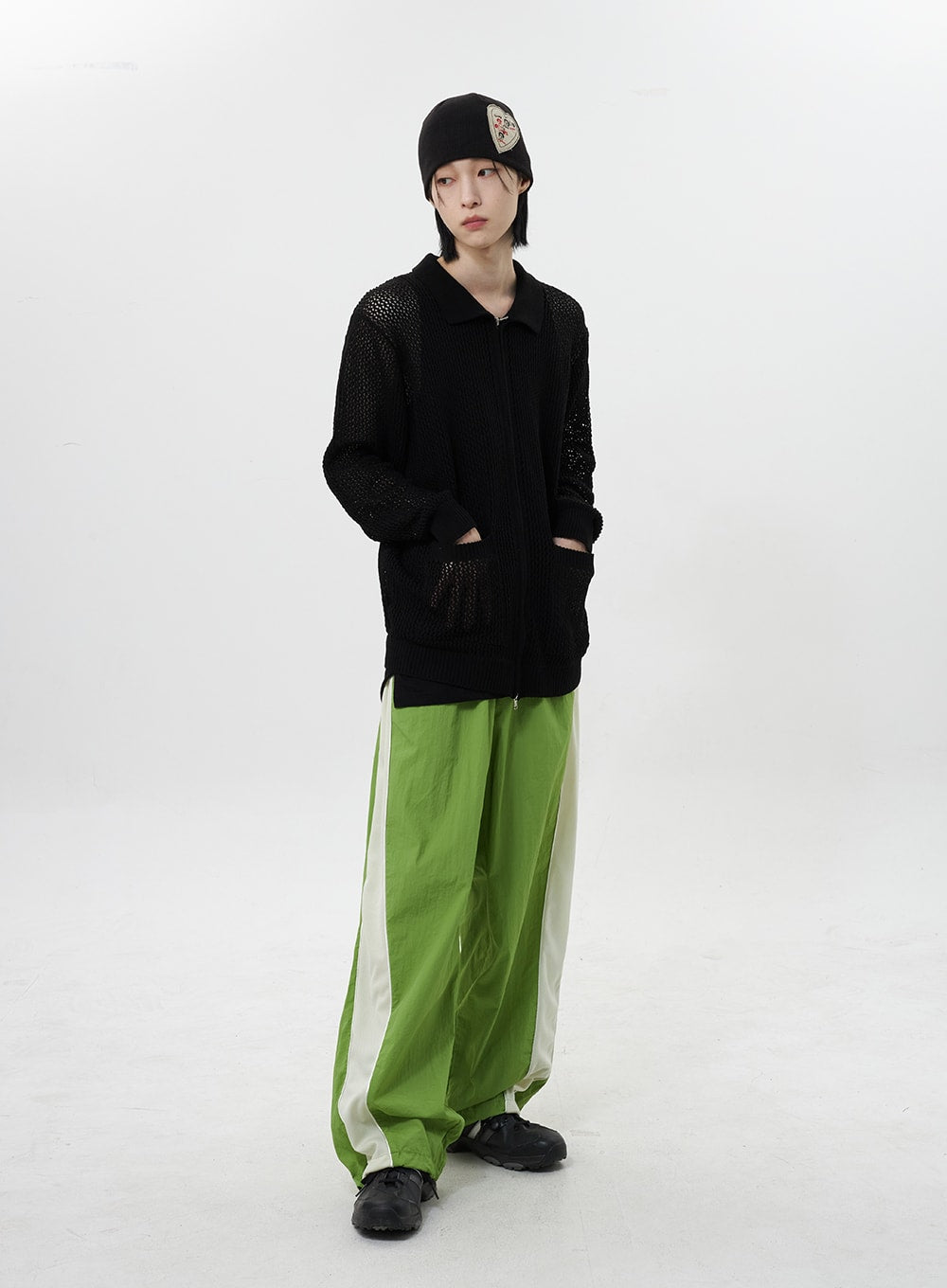 Military color 2024 track pants