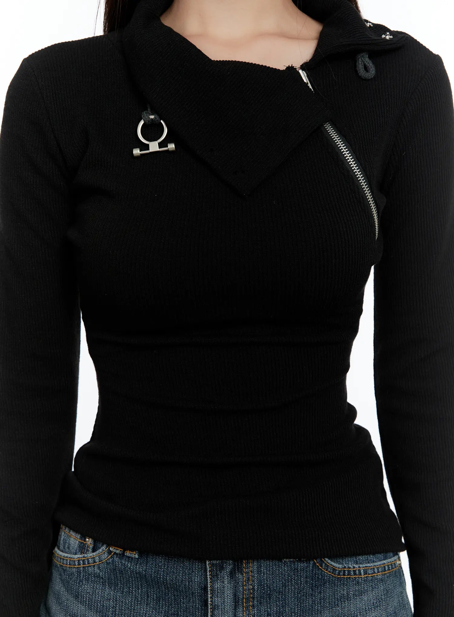 zipper-detail-rib-knit-long-sleeve-cs517