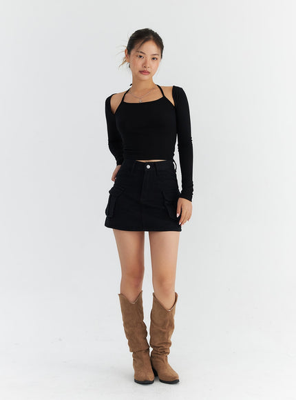 cargo-pocket-mini-skirt-co313