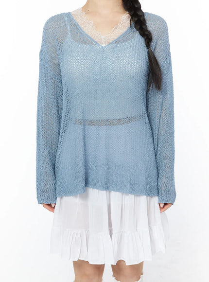 sheer-v-neck-knit-top-cy522