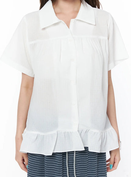 ruffle-hem-short-sleeve-shirt-cy529