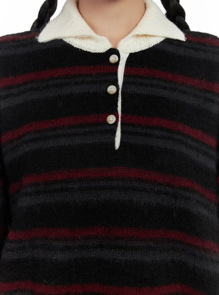 striped-knit-collar-sweater-cd501