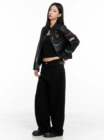 graphic-crop-leather-jacket-cc1109