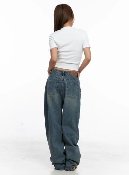 Aura Pleated Wide Jeans CS524