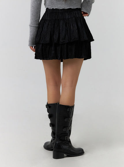 frill-wrinkle-mini-skirt-cf405