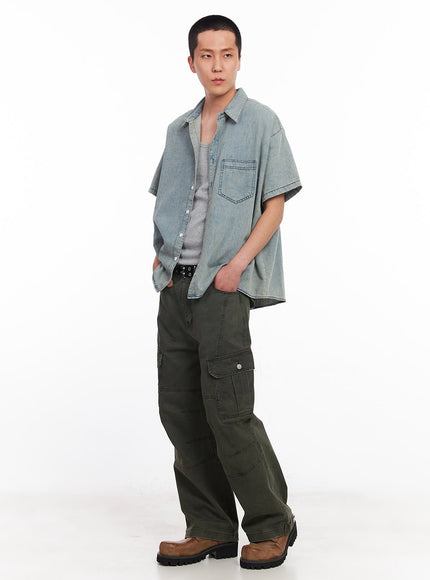 mens-short-sleeve-denim-collar-shirt-iu512