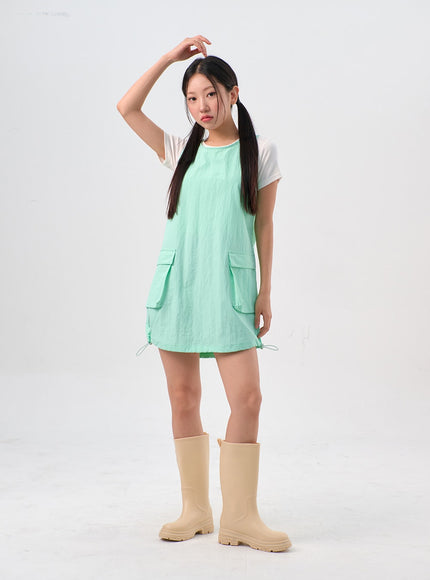 pocket-nylon-mini-dress-il310