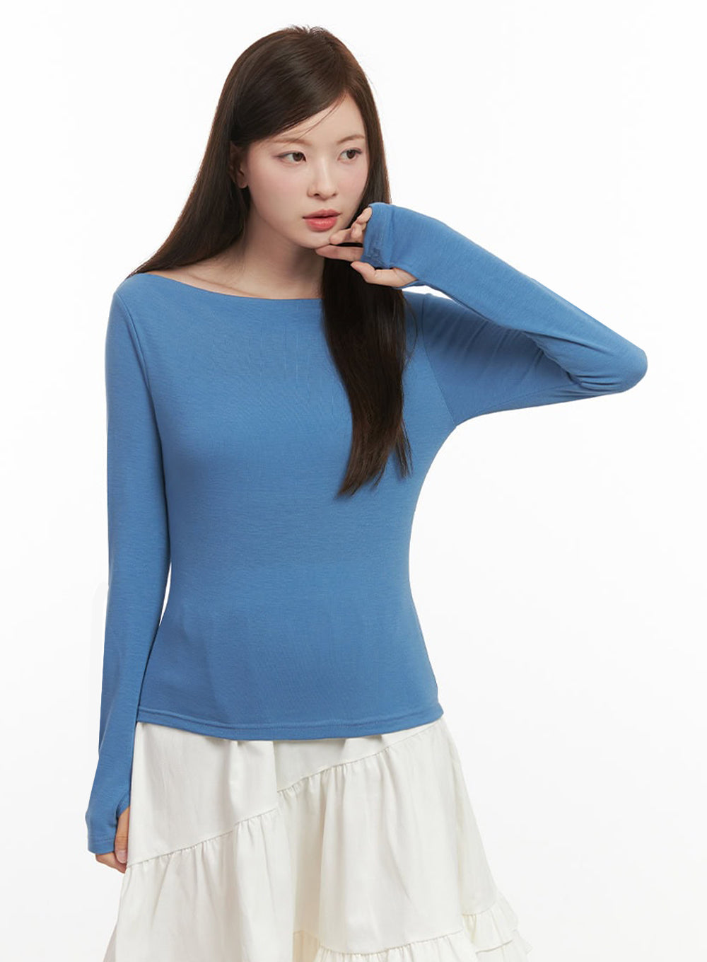 chic-boat-neck-long-sleeve-top-ij527