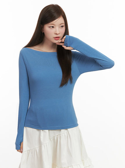 chic-boat-neck-long-sleeve-top-ij527