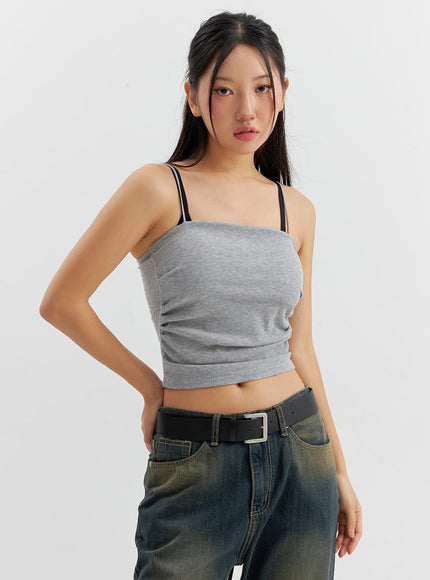 ruched-camisole-co306 / Gray