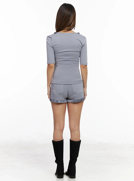 fringe-trim-shorts-iy501