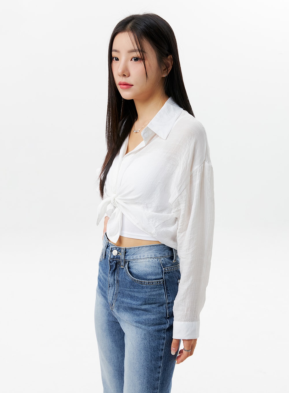 Woman's Cropped Mesh Jersey
