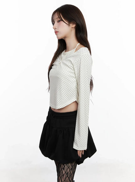 polka-dot-layered-halter-top-in525
