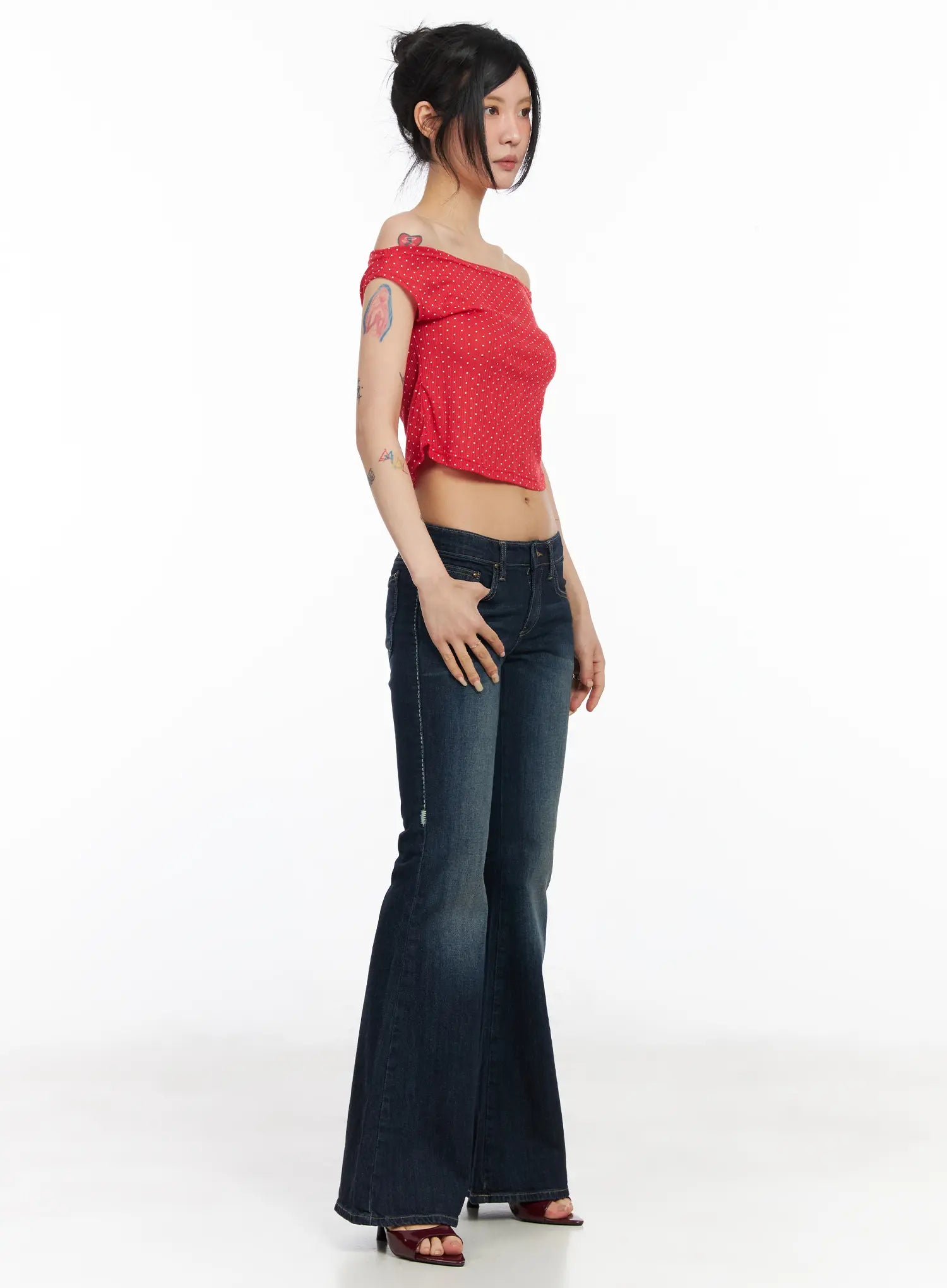 draped-polka-dot-top-cm517