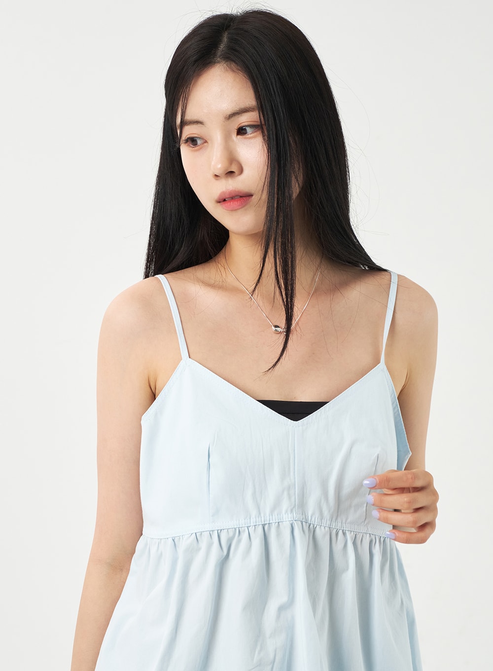 Thin Strap Frill Top OY302