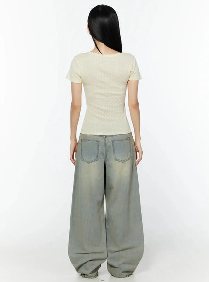 Naia Washed Baggy Jeans IU524