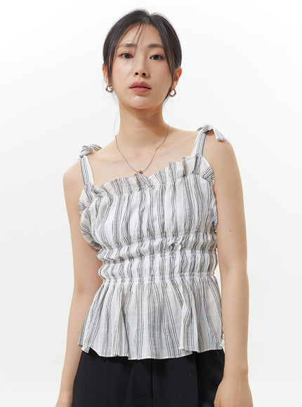 stripe-frill-top-oy326