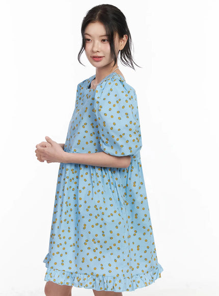 puff-sleeve-mini-dress-iy511