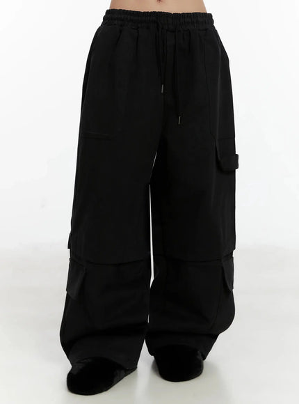 baggy-drawstring-cargo-pants-id525
